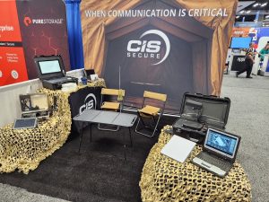 New CIS Secure Tactical Edge solutions booth setup